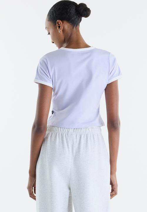 New Balance  - New Balance Sticker Pack Ringer Tee  - Smoked Violet