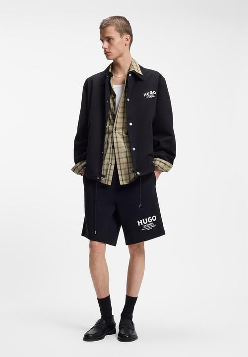 HUGO - Hugo Blue Jersey Shorts - Black