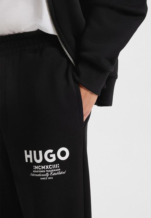 HUGO - Nevez Logo-Print  Sweatpants - Black