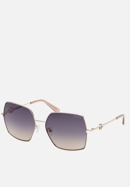 GUESS - Square 58mm Sunglasses - Beige