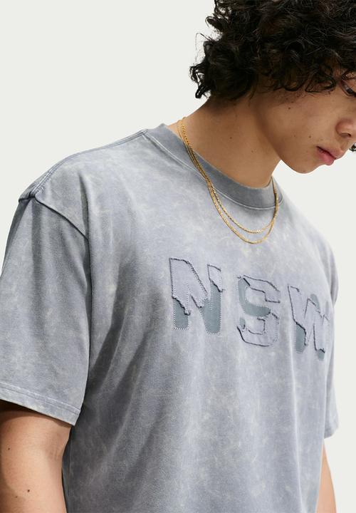 Nike - NSW Distressed Loose Tee - Cool Grey