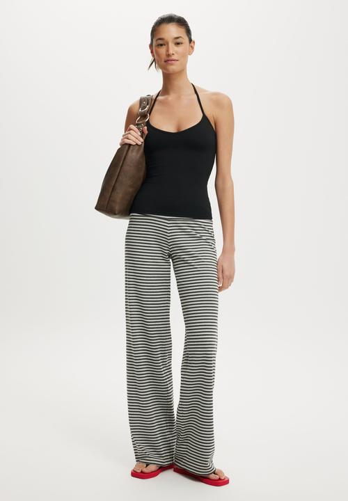 Cotton On - Hold Me Tie Halter - Black