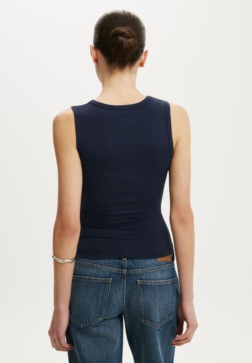 Cotton On - Hold Me V Neck Tank - Eclipse