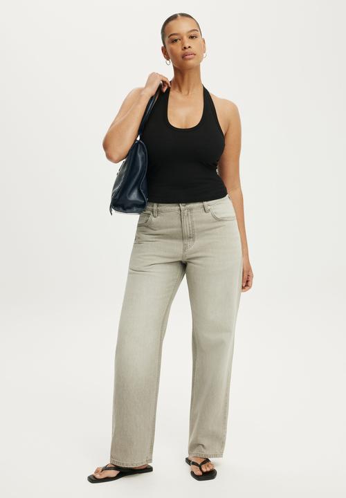 Cotton On - Everyday Smooth Scoop Halter - Black