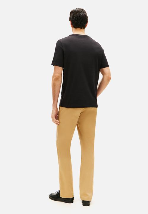 Tommy Hilfiger - BRAND LOVE MONO STACK TEE - Black