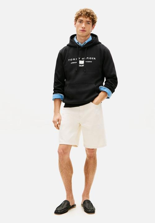 Tommy Hilfiger - BRAND LOVE TR MONO STACK HOODY - Black