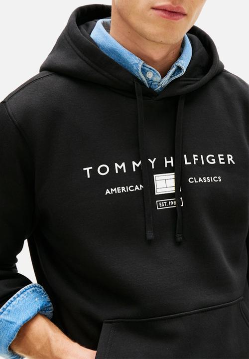 Tommy Hilfiger - BRAND LOVE TR MONO STACK HOODY - Black
