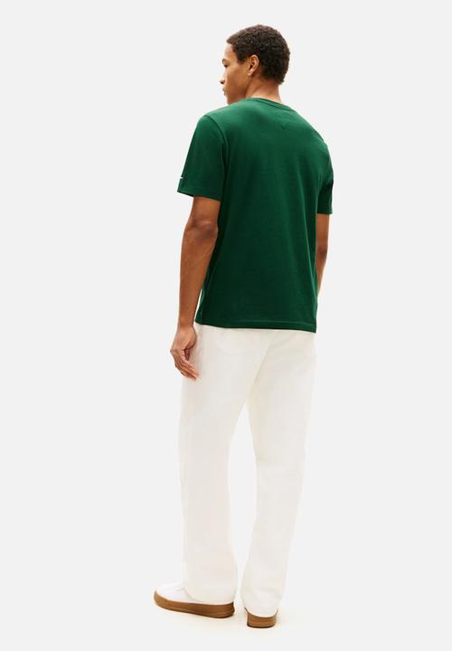 Tommy Hilfiger - BRAND LOVE MONO STACK TEE - Nocturnal Green