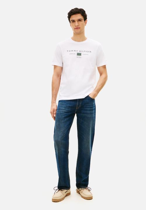 Tommy Hilfiger - BRAND LOVE MONO STACK TEE - White