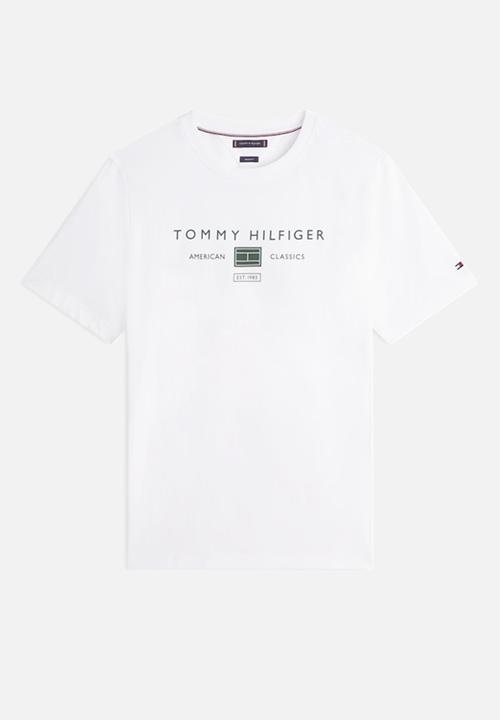 Tommy Hilfiger - BRAND LOVE MONO STACK TEE - White