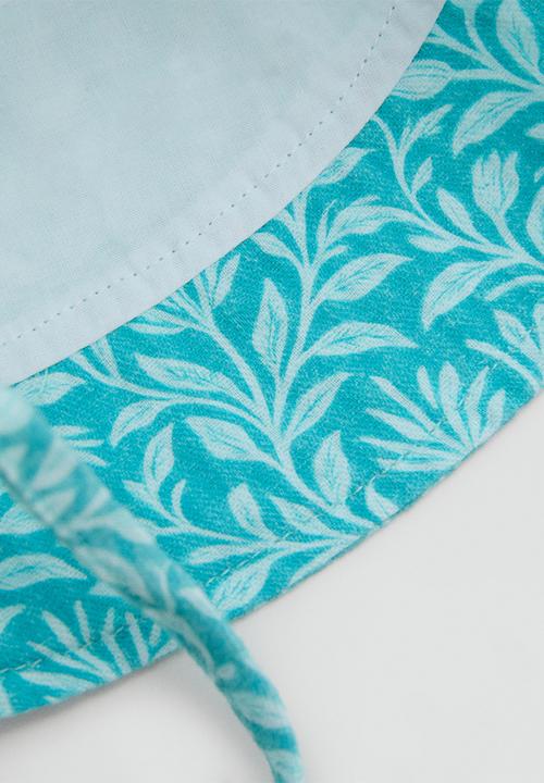 MANGO - Sunhat Peoniag - Turquoise / Aqua