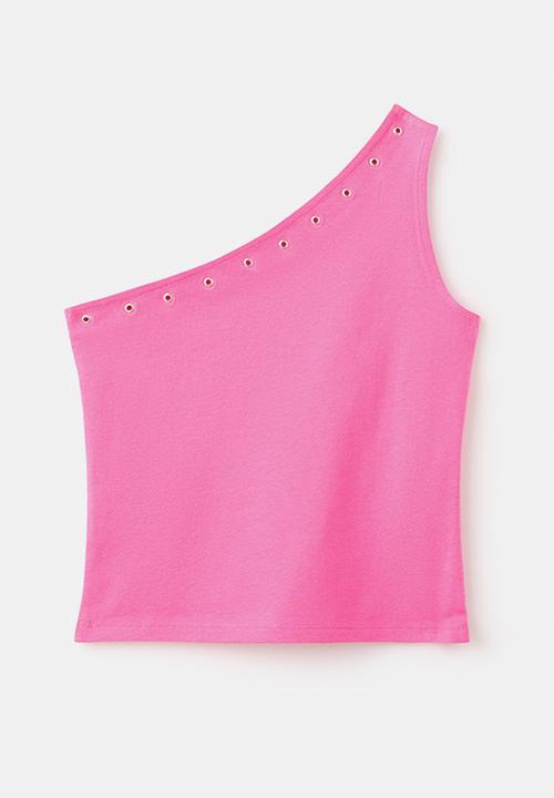MANGO - T-Shirt Asim - Bright Pink
