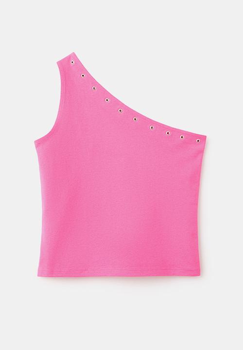 MANGO - T-Shirt Asim - Bright Pink