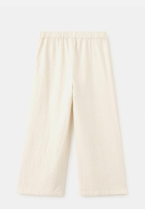 MANGO - Trousers Vineset - Light Beige