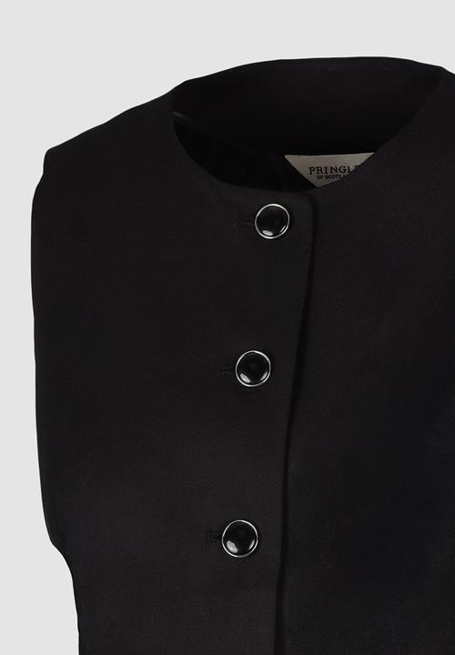 Pringle of Scotland - Pringle Alice Waistcoat - Black