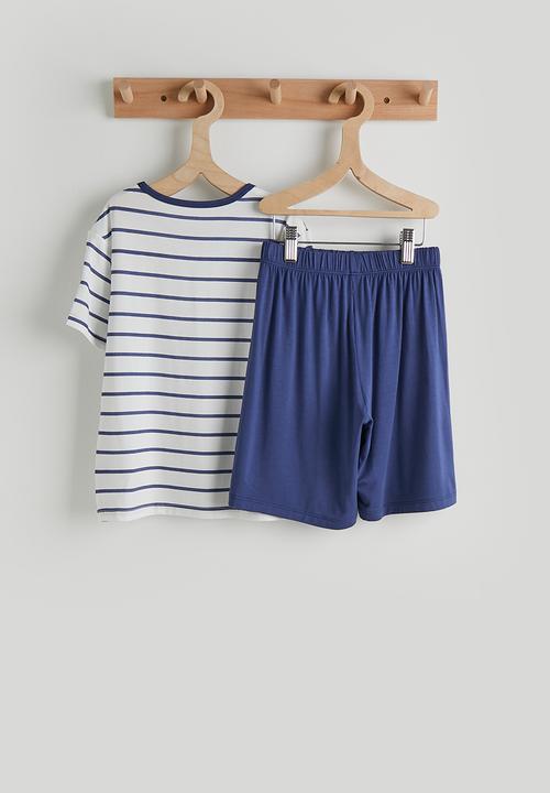 Pop Candy - Pj set - navy stripes & navy