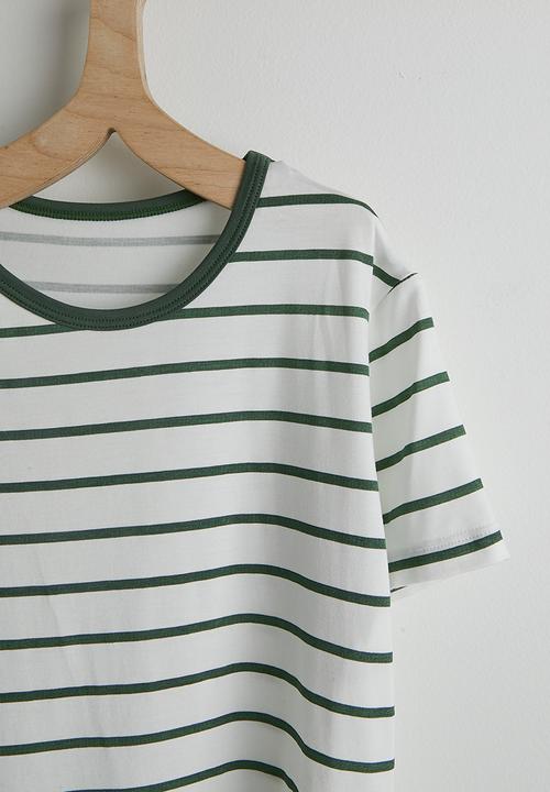 Pop Candy - Pj set - green stripes & green