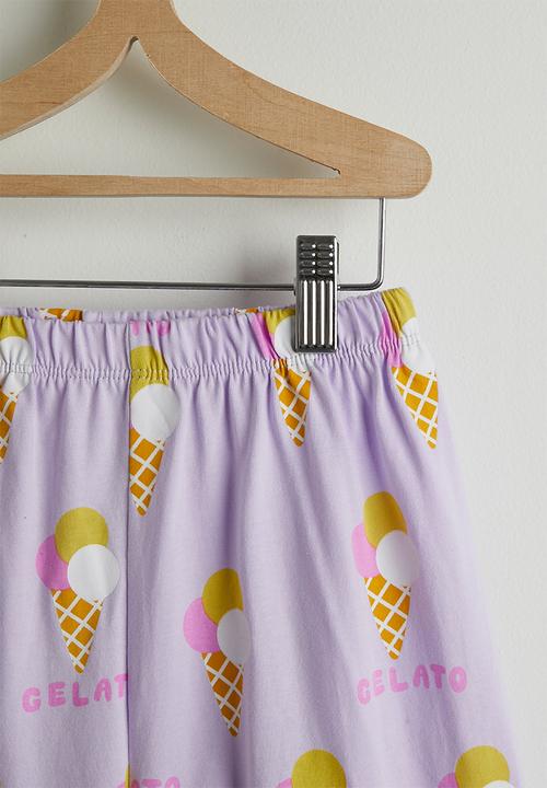 Pop Candy - Gelato aop ribbed set - lt purple