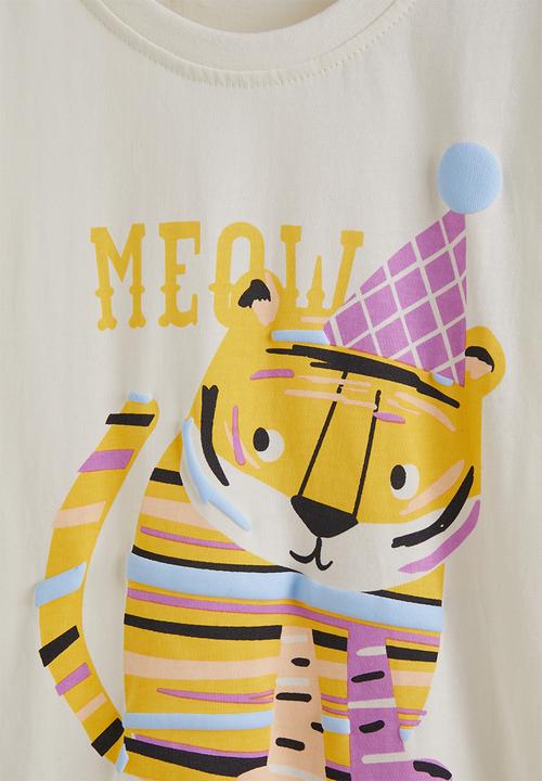 Pop Candy - Graphic pj set - white & yellow