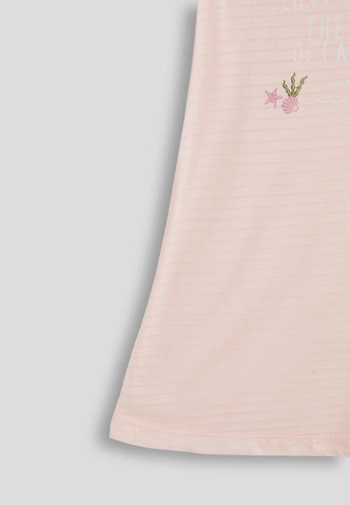 Pop Candy - Mermaid graphic night dress - pale pink