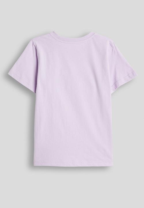 Pop Candy - Rainbow placement tee - soft lilac