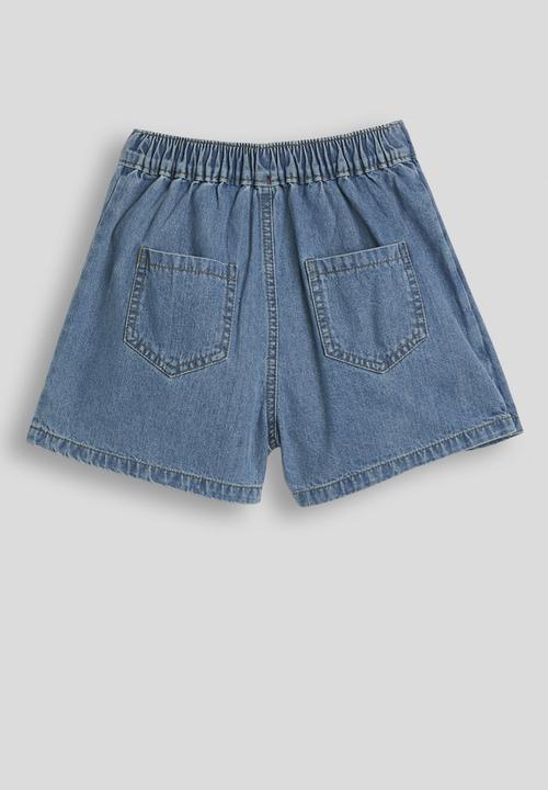 Pop Candy - Pleated denim skort - blue