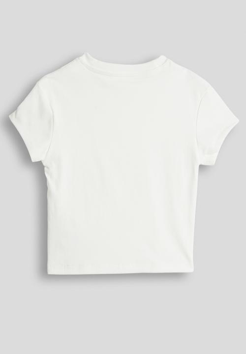 Pop Candy - Rhinestone tee - white