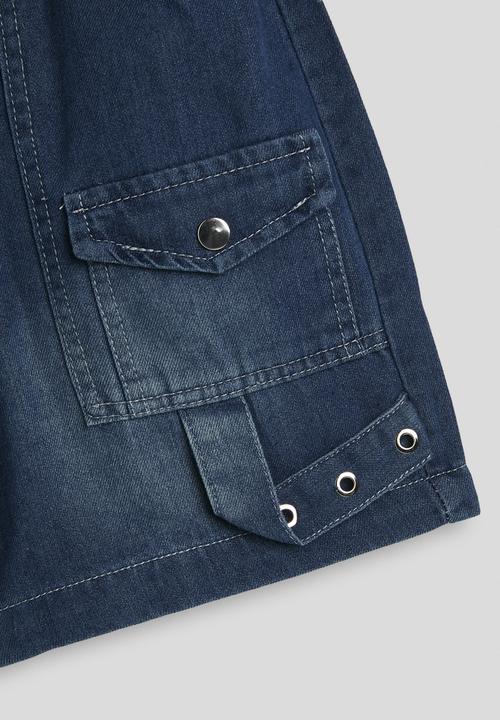 Pop Candy - Flared cargo-style jorts - blue