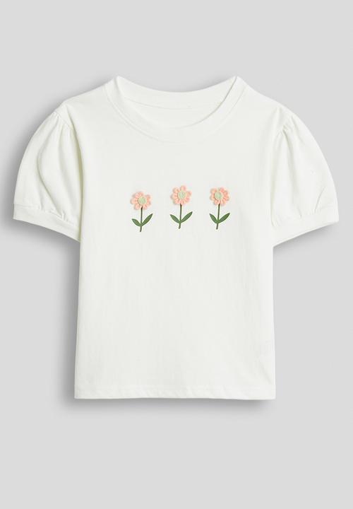 Pop Candy - Flower graphic tee - white
