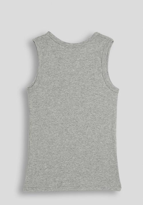 Pop Candy - Pup embroidered tank top - grey