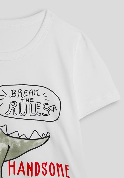 Pop Candy - Graphic crew neck tee - white