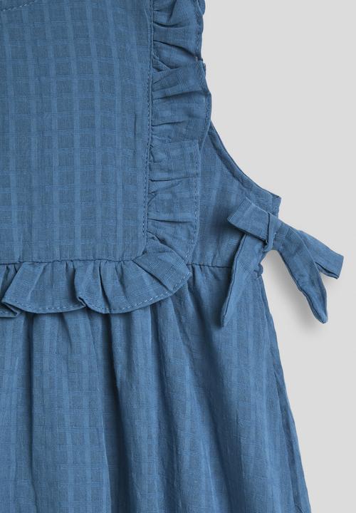 Pop Candy - Frilled edge bodice dress - capri blue