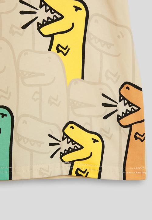 Pop Candy - Graphic crew neck tee - lt yellow