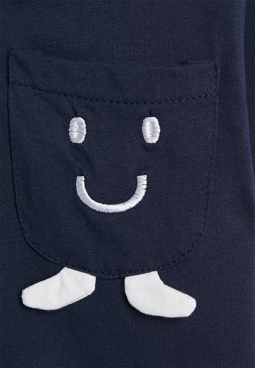 Pop Candy - Novelty pocket polo shirt - dark navy