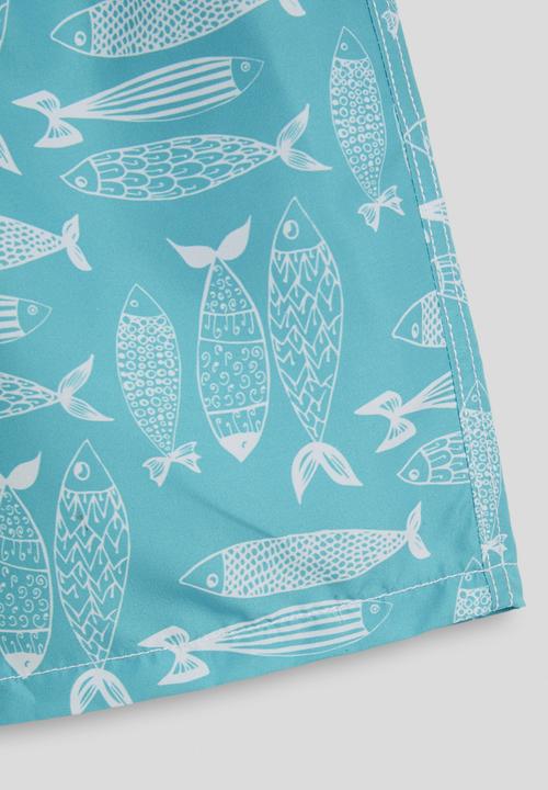 Pop Candy - Fish aop boardshorts - blue