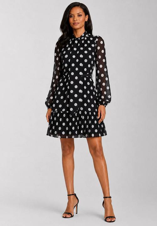 Pringle of Scotland - Pringle Brit Dress  - Black/White