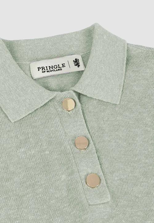 Pringle of Scotland - Pringle Lia Linen Blend Knit Top - Sage