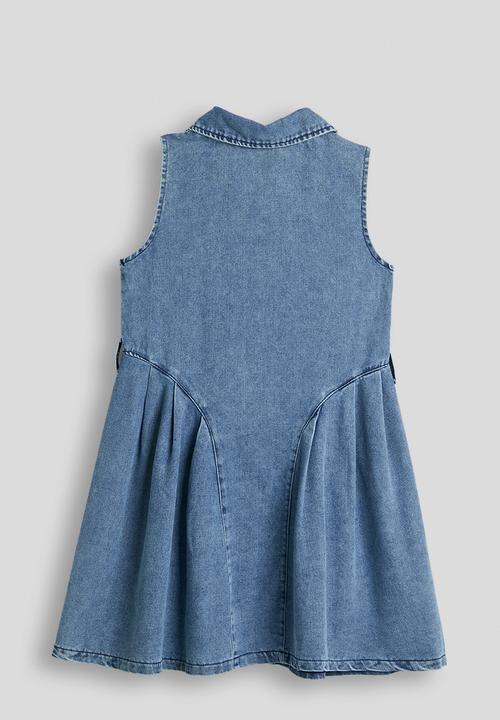 Pop Candy - Princess seam denim dress - blue