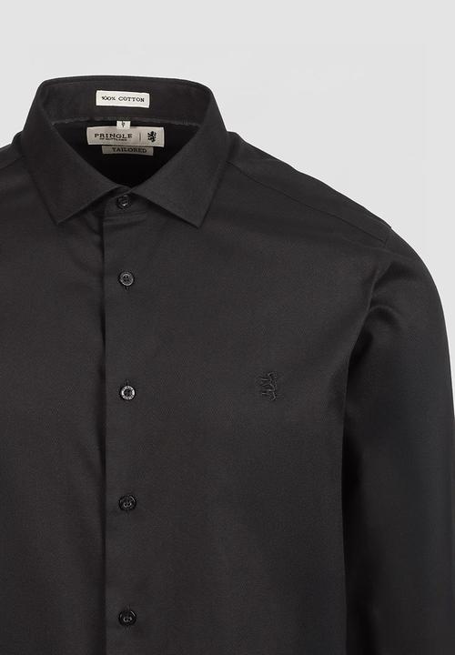 Pringle of Scotland - Pringle Tim Long Sleeve Tailored Shirt - Black