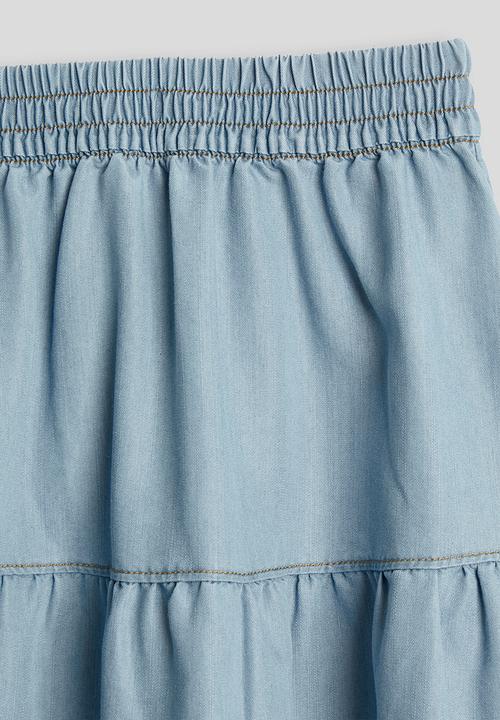 Pop Candy - Maxi gypsy skirt - light blue