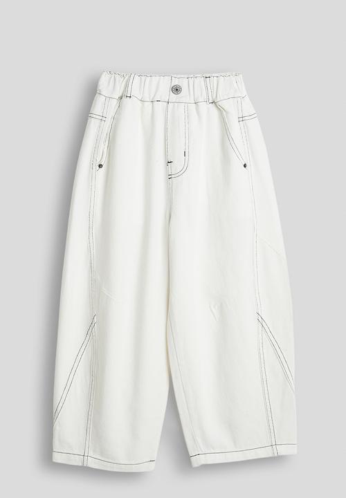 Pop Candy - Barrel leg jeans - white