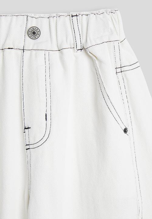 Pop Candy - Barrel leg jeans - white