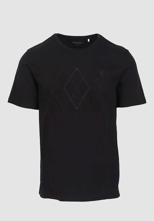 Pringle of Scotland - Pringle Benjamin Embroidery Tee - Black