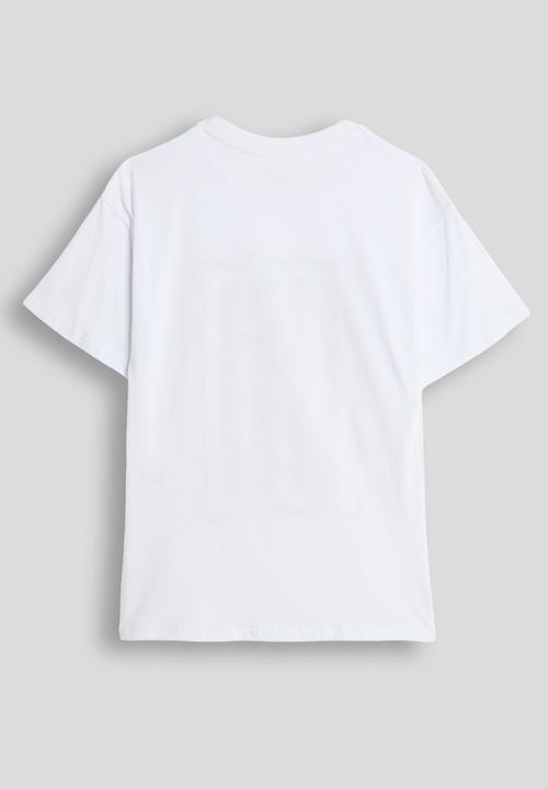 Pop Candy - Drop shoulder tee - white