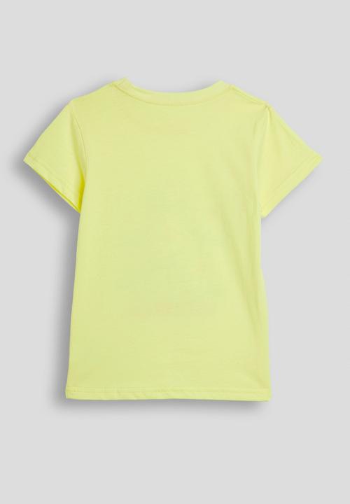 Pop Candy - Graphic and slogan tee - yellow