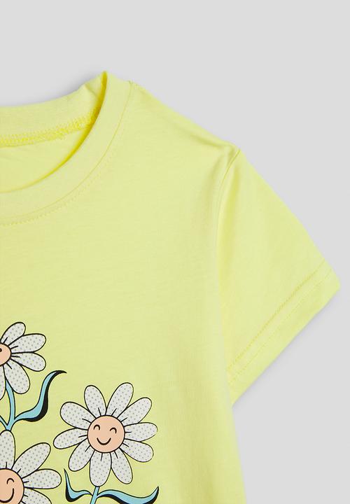 Pop Candy - Graphic and slogan tee - yellow