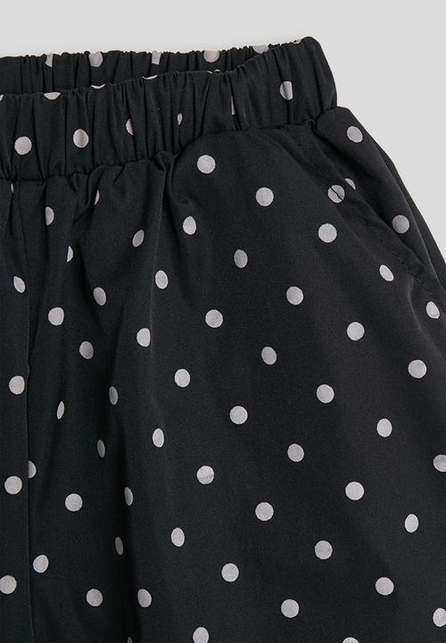 Pop Candy - Polka dot shorts - black