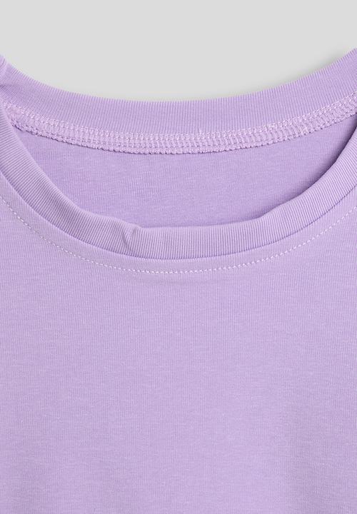 Pop Candy - Side ruched tee - light purple