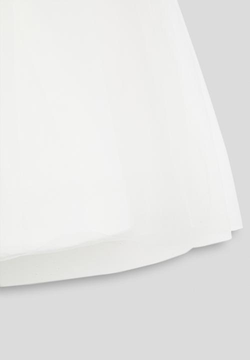 Pop Candy - Large front bow satin dress - white