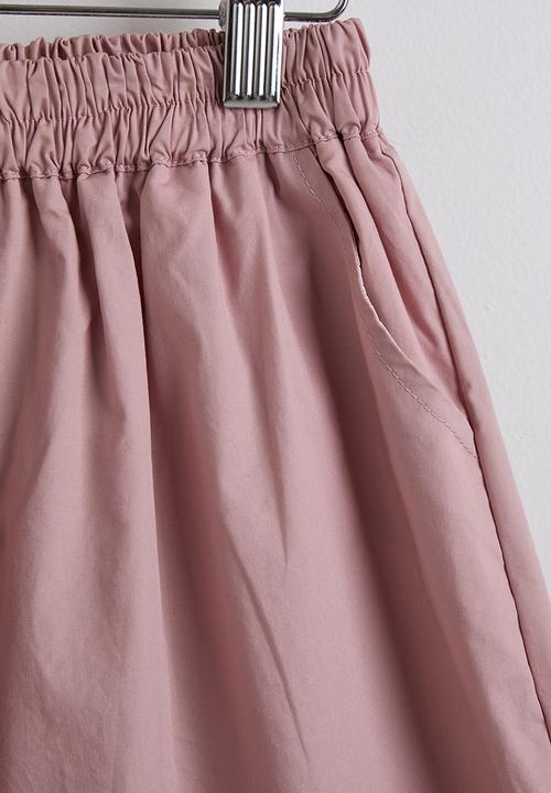 Pop Candy - Gingham peplum top & shorts - pink